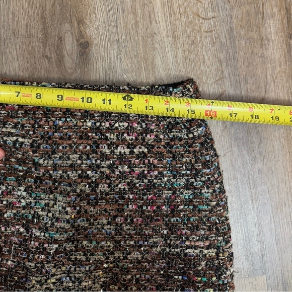 Ann Taylor • Tweed Sequin Metallic A Line Skirt - Picture 8 of 13